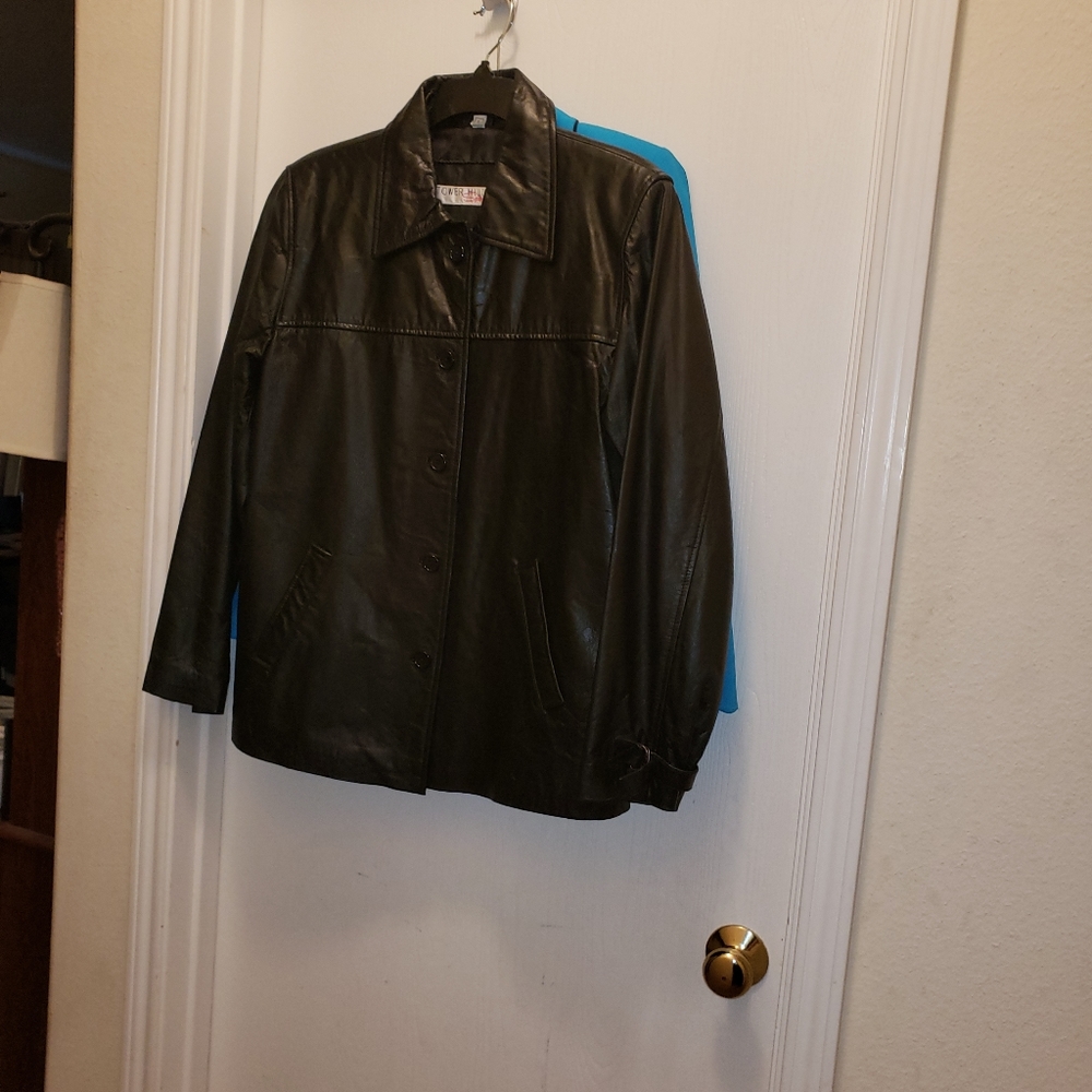 Ladies Leather Jacket Black